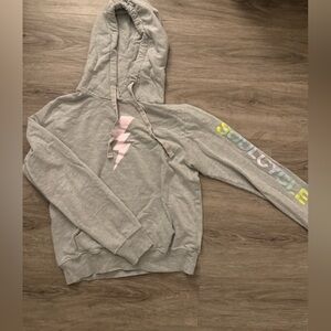 SoulCycle Light Gray Hoodie with Multicolor Logo